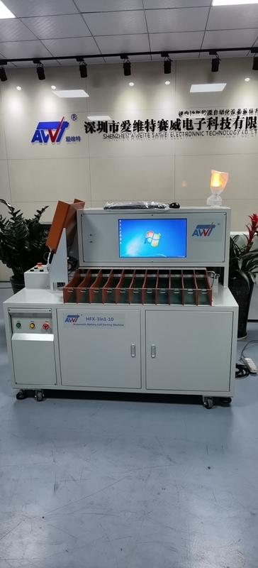 Otomatik 18650 21700 32700 3in1 Pil Ayırma Makinesi Tam Alarm Fonksiyonlu 11 Depolama Yapısı